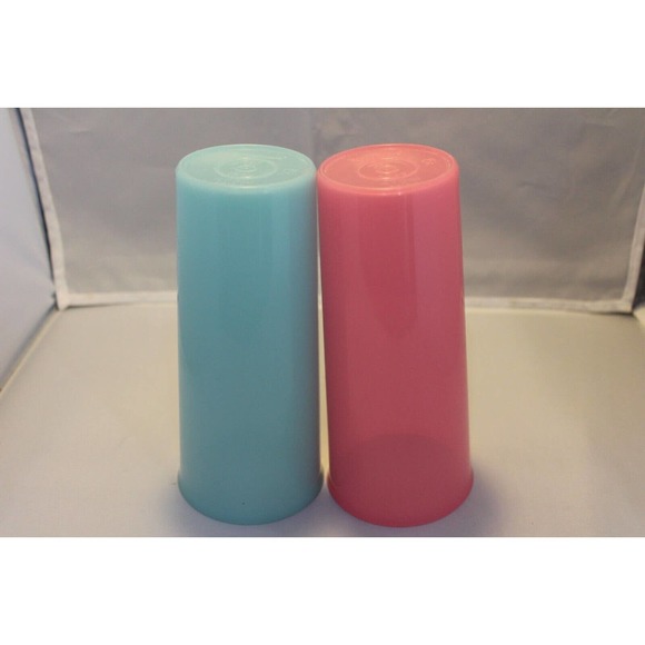 Vintage Tupperware, 1960s, Pastel, Tumblers, Retro 5107D-2 & 5107D-4 - Picture 4 of 6